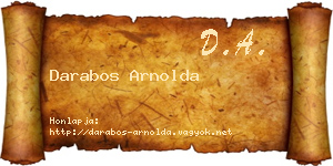 Darabos Arnolda névjegykártya